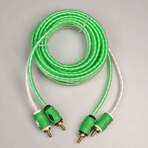 สายเคเบิลเครื่องขยายเสียงรถยนต์ RCA ตัวเมียเป็นตัวผู้ พร้อมปลอกหุ้ม PVC เหมาะสำหรับเครื่องเล่นดีวีดีและโฮมเธียเตอร์ - Product Image 2