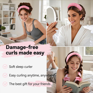 Heatless quăn Rod Headband ngủ không có nhiệt đêm quăn headband tạo ra tự nhiên lượn sóng tóc mềm Curler Set - Product Image 4