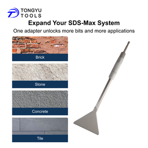 Adaptador <span class=keywords><strong>SDS</strong></span> Plus para <span class=keywords><strong>SDS</strong></span> <span class=keywords><strong>Max</strong></span> para Martelete com Extensão e Anel de Trava de Aço Reforçado para Martelos Rotativos - Product Image 5