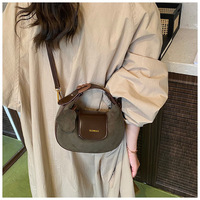 Sacs à main en daim souple à motif rétro pour femme, imperméables, avec fermeture à glissière, bandoulière légère et détails en cordon