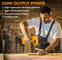 Souffleur de poussière sans fil compatible avec la batterie Dewalt M18 18V, souffleur de feuilles, dépoussiéreur à air comprimé électrique, Turbo Jet