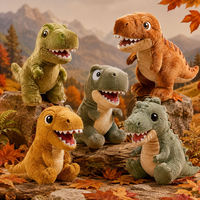 Ensemble de jouets en peluche Tyrannosaurus Rex style automne, animaux en peluche dinosaures réalistes pour la vente en gros