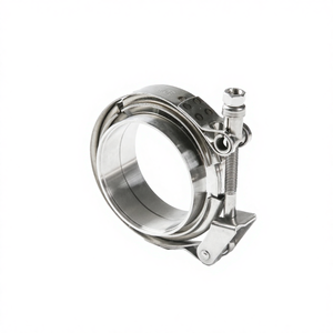 For <b>Quick</b> Release 2.5inch Muffler Exhaust Pipe <b>Clamp</b> 304 Stainless Steel Mirror Polished 1.5mm Thickness 63mm - Product Image 4