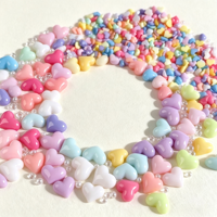 Mini macarons 3D en résine pour ongles, breloques cœur couleur douce, petits ornements d'ongles en forme de cœur, décorations Kawaii pour nail art DIY