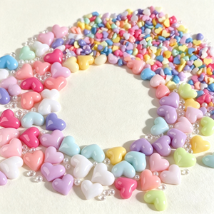 <span class=keywords><strong>Mini</strong></span> macarons 3D en résine pour ongles, breloques cœur couleur douce, petits ornements d'ongles en forme de cœur, décorations Kawaii pour nail art DIY - Product Image 3