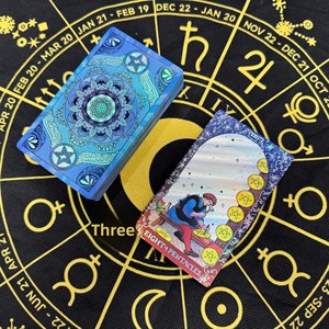 Cartas del Tarot Laser Star, Juego Completo, Material PET Impermeable, Nuevo Mazo de Tarot con Lámina Dorada, Cartas de Adivinación para Principiantes - Product Image 2