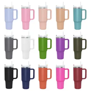 2024 Hot Selling Product Trending Products 40oz Travel Coffee Vacuum Insulated Mug Stainless Steel Tumbler Cups With Handle