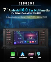 Estéreo para Auto Android 16 de 7 Pulgadas, 8GB+128GB, para BMW E39 M5, con CarPlay Inalámbrico, Android Auto, Navegación GPS, Unidad Principal DSP