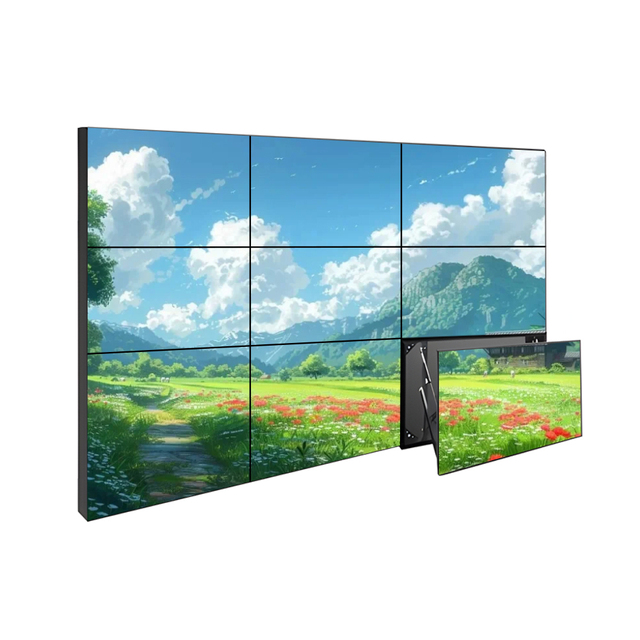 Video Wall Digital Signage Advertising Displays LCD 1920 with Cloud-Based CMS Floor Stand Mounting 500cd/m Brightness