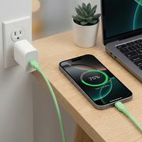 Cable USB C a USB C de Silicona Líquida de 60 W, 3 A, Carga Rápida, Cable de Sincronización de Datos para Teléfono, Tableta y Portátil