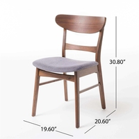 Chaises de salle à manger en bois de frêne massif avec revêtement doux de qualité supérieure, mobilier de restaurant moderne haut de gamme VL Commercial, tendance populaire pour les hôtels
