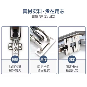 Bisagra Moderna de Acero para Puerta Corredera de Autobús, 35mm, Cierre Suave, para Gabinetes de Cocina, Baño, Sala de Estar, Escuela, Hospital, Precio de Fábrica - Product Image 6