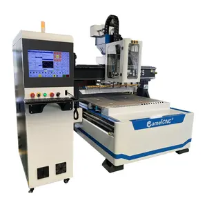4x8 5x10 Automatic Tool Changer linear Spindle Atc vacuum table cnc wood cutting machines for Wooden Door MDF Plywood