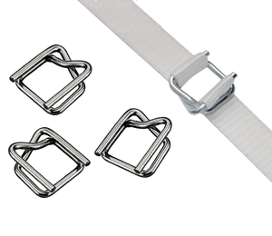 Hebillas de alambre de flejado manual de acero resistente para correa de compuesto de poliéster manual - Product Image 6