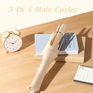 3-in-1 Interchangeable Automatic Iron Automatic Hair Curler Spiral <b>Magic</b> Twirl Wand With Beep Reminder - Product Image 2