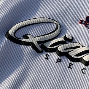 Camisetas de Moda con Hombros Caídos y Estampado Patchwork para Hombre, Diseño Personalizado, Estampado Waffle Puff, Manga Larga, Talla Grande - Product Image 5