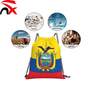 Bolsa con Cordón Personalizada con la Bandera de Ecuador, Mochila Patriótica con Cordón, Bolsas de Viaje para Gimnasio, Deportes, Yoga, Baile, Senderismo, para Hombres y Mujeres - Product Image 5