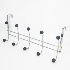 <b>Hook</b> with Wood Beads <b>Over</b> <b>the</b> <b>Door</b> Towel Rack 5 <b>Hook</b> Multifunction - Product Image 4