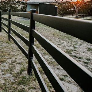 Çelik at çit <span class=keywords><strong>3</strong></span> raylar açık sınır çiftlik güvenlik çit at çiftlik için çit paneli - Product Image 3