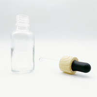 Vente en gros, expédition rapide, flacon en verre vide classique pour huiles essentielles, avec couvercle compte-gouttes, 100 ml, transparent, impression sérigraphique, pour gouttes ophtalmiques