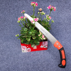 Sierra de mano de 270 mm con mango de PVC de múltiples dientes para cortar madera y uso en jardinería - Product Image 1