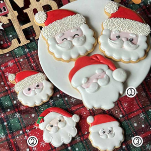 Galletas navideñas hechas a mano festivas con glaseado colorido. Aperitivos seguros <span class=keywords><strong>de</strong></span> alta calidad y grado alimenticio. - Product Image 3