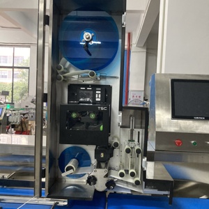 NY-TN829C otomatik kendinden yapışkanlı etiket üst alt ağırlık fiyat etiketleme makinesi gıda için karton kutu tepsi palet çanta paketi - Product Image 5