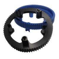 Jantes de scooter en aluminium anodisé coloré usinées CNC, gravure sur cuir, pièces usinées avec tolérances strictes, service d'usinage