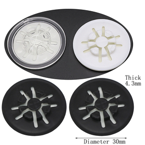 SUNSHING CD Jewel <b>Box</b> Clear Adhesive Backed Spider CD / DVD Hubs PVC CD Mounting Button <b>White</b> Disc Foam Dots for Discs <b>Storage</b> - Product Image 4