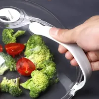 Couverture anti-éclaboussures transparente en plastique pour micro-ondes avec couvercle de protection alimentaire, aérations vapeur, conservation de la fraîcheur, anti-mouches, écologique