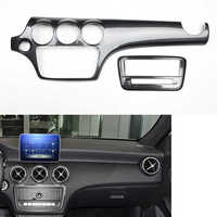Style Fibre de Carbone pour Mercedes-Benz GLA CLA X156 2014 2015 2016 2017 2018 2019 : Panneau de Commande de Vitesses, Interrupteur de Vitre, Tableau de Bord