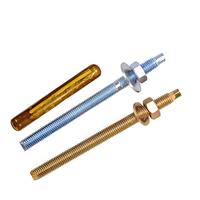 Ancre chimique en acier inoxydable avec capsule en résine, grade 4.8/8.8 M8-M24, ensemble complet, pour travaux d'installation de bâtiments en béton