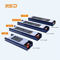 Alimentateur LED à tension constante YSD 12V 24V AC/DC 30W 60W 100W 150W 200W 300W 400W SMPS Transformateur LED pour bande LED