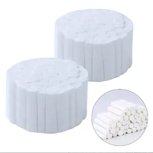 Disposable Different Size Non Sterile Knit Gauze Non Sterile Gauze Ball Rolls For dental tooth Hemostasis