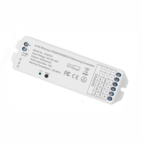 Contrôleur RF sans fil 2,4 G RGB, télécommande multi-zones, réglage précis des couleurs, modes de dégradé/clignotement, contrôle facile de l'éclairage de bande LED