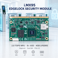 Module de sécurité EdgeLock 2.0 TOPS NPU 6 cœurs Cortex A55 4 Go LPDDR5 Double Gigabit PCIe 3.0 Linux I.MX95 SMARC Système sur Module