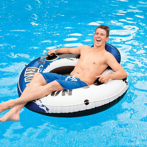 JOSEN Bouée gonflable robuste en PVC moderne pour une personne, pour rivière paresseuse, piscine et parc aquatique, pour usage domestique et marin - Product Image 4