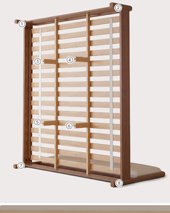 모던 심플 원목 침대, 소프트 등받이 15cm 두께 프레임-퀸/킹 사이즈 (마스터 침실용) SMC017-8 - Product Image 5