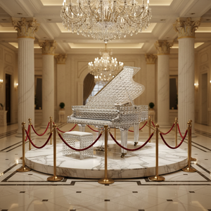 Piano de Cristal de Lujo Hecho a Mano, Transparente, de Acrílico, para Conciertos - Product Image 6