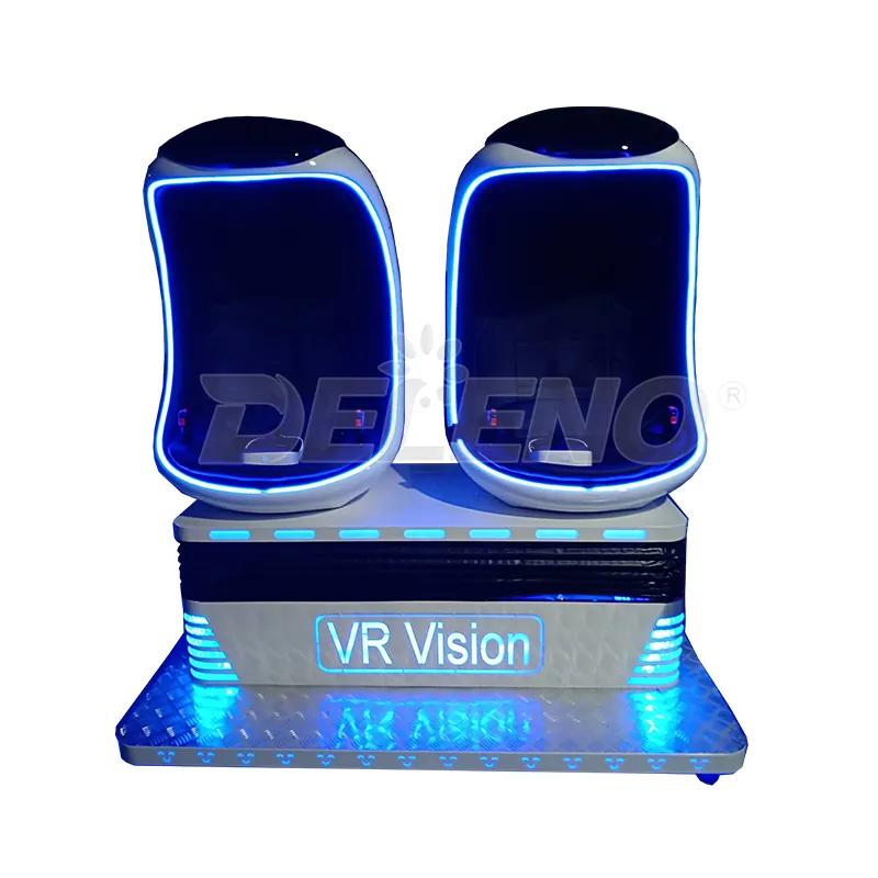 Colorful 9DVR Amusement Equipment Large VR Full Set Dual Egg Chair Virtual Reality Machine Metal Indoor Home Use