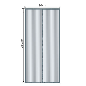<span class=keywords><strong>Mosquitera</strong></span> Magnética Moderna 2025 de Poliéster de Marco Completo con Agujeros de Malla Pequeños para Ventilación, Puerta con Pantalla para Dormitorio/Baño, Fácil Instalación - Product Image 6