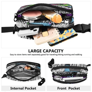 Riñonera Deportiva de Nailon Impermeable con Logotipo Personalizado, Unisex, para Hombre y Mujer, Bolsa de Cintura, Bolso Bandolera - Product Image 4