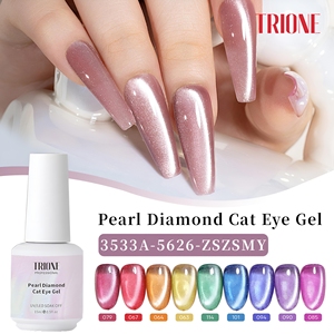 TRIONE OME <span class=keywords><strong>Gel</strong></span> <span class=keywords><strong>de</strong></span> Uñas Magnético Efecto Ojo <span class=keywords><strong>de</strong></span> Gato <span class=keywords><strong>con</strong></span> Cuentas <span class=keywords><strong>de</strong></span> Cristal Reflectantes Neón para Salón <span class=keywords><strong>de</strong></span> Belleza y Suministros <span class=keywords><strong>de</strong></span> Uñas - Product Image 1