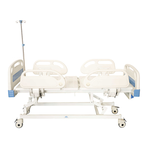 MN-MB012 새로운 리스팅 병원 4 크랭크 5 기능 ABS 사이드 레일이있는 수동 침대 - Product Image 2