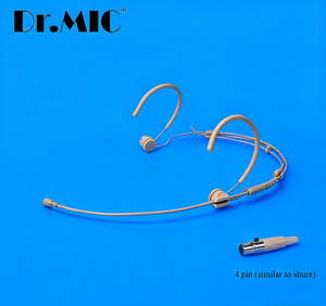 ชุดหูฟังพร้อมไมโครโฟนมินิ XLR สำหรับการสอนและการแสดงบนเวที ไมโครโฟนสีเบจ ไมโครโฟนแบบหนีบหู - Product Image 1