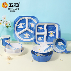 Wuhe Cinnamoroll Kids Melamine Tableware Set Cartoon Design For Children Dining - Product Image 1