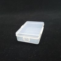Boîte de rangement en plastique PP transparente de petite taille, directement de l'usine, matériaux recyclés, design portable, certifiée ISO9001, 8,8x6,5x2,8 cm