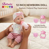 Poupées Bébé Belinda, jouets, 12 pouces, en vinyle, poupées nouveau-nés réalistes, jouets pour enfants, poupées nouveau-nés réalistes, coffrets cadeaux
