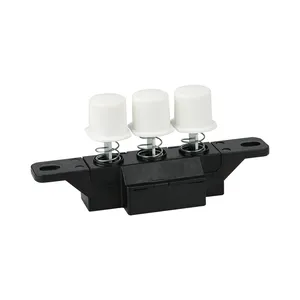 Repuestos para campana extractora de cocina, 5 posiciones, color negro, botón de paso de 16mm, interruptor para campana de cocina 4A250VAC