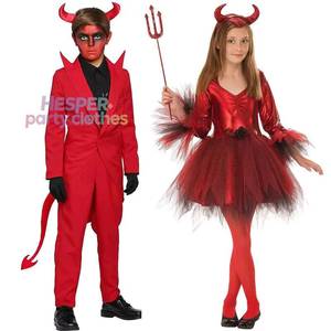 Costume de démon rouge HP pour Halloween, cosplay pour garçons et filles avec le même personnage, fête de mascarade - Product Image 1